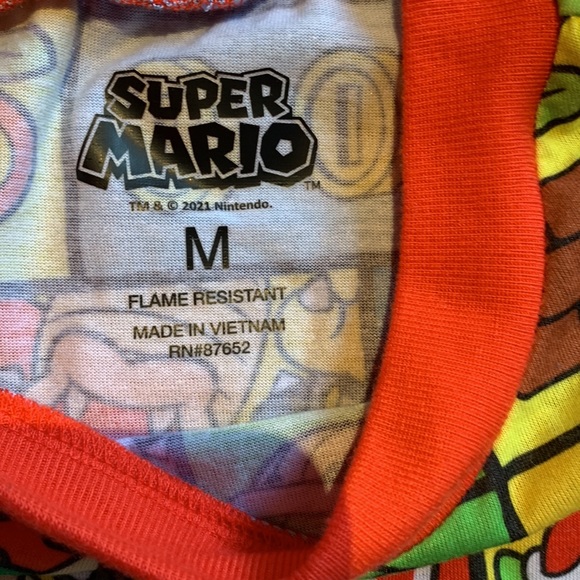 Super Mario short PJ made of fire retardant fabric. Runs big. Never worn. - Picture 2 of 4